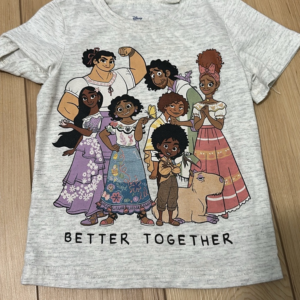 Disney Kids Shirt - Gray with Multicolor Characters